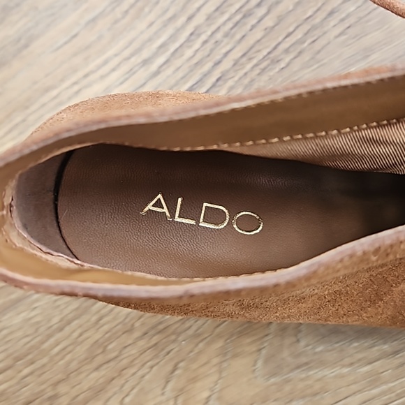 Aldo caramel suede lace up sandals. Fall. Size 8,5 - Picture 5 of 8